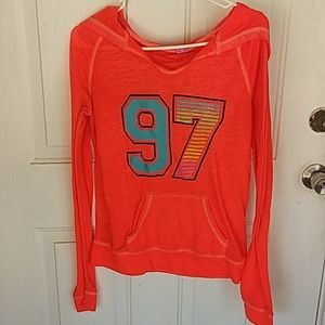 Hard Candy Light weight  Shirt With Hoodie Size M 7/9